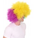  Adult Men's Carnival Mardi Gras Tri-Color Afro Style Wig | Halloween Wig | Premium Breathable Capless Cap